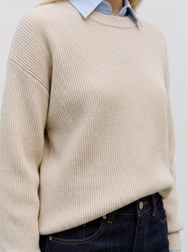 Goldie Ribbed Sweater (Birch)