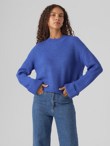 Sayla Fold Sleeve Pullover (Beaucoup Blue)