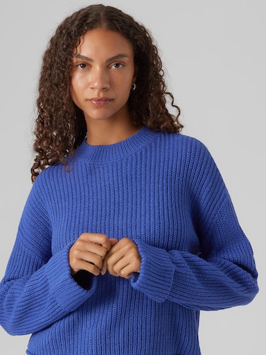 Sayla Fold Sleeve Pullover (Beaucoup Blue)