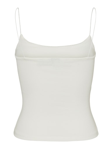 Carmine Fitted Slinglet Camisole (White)