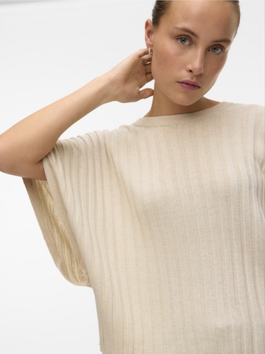Barbados V Back Sweater (Oatmeal)