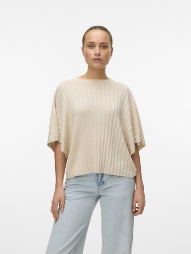 Barbados V Back Sweater (Oatmeal)