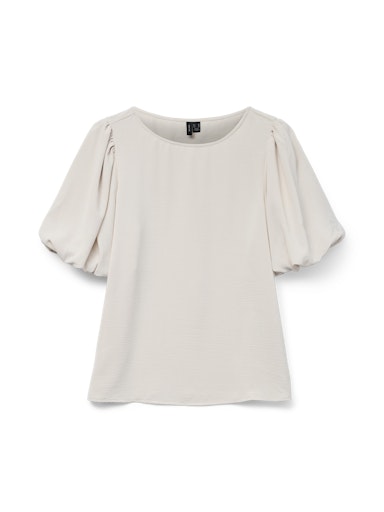 Malva Balloon Sleeve Blouse (Pumice Stone)