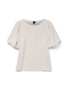 Malva Balloon Sleeve Blouse (Pumice Stone)