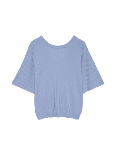 Barbados V Back Sweater (Brunnera Blue)