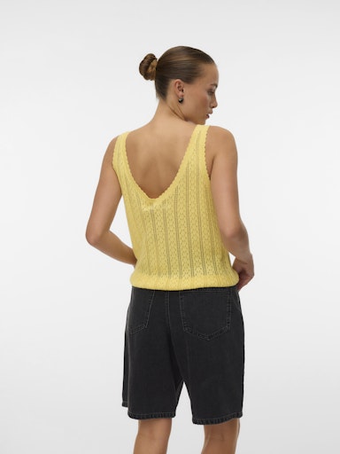 Lexie Button Down Knit Reversible Tank (Golden Haze)
