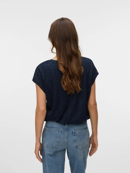 Maya Lace Top (Navy)