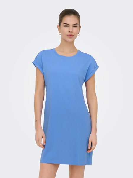 Bloom Organic Cotton T-Shirt Dress (Ultramarine Blue)
