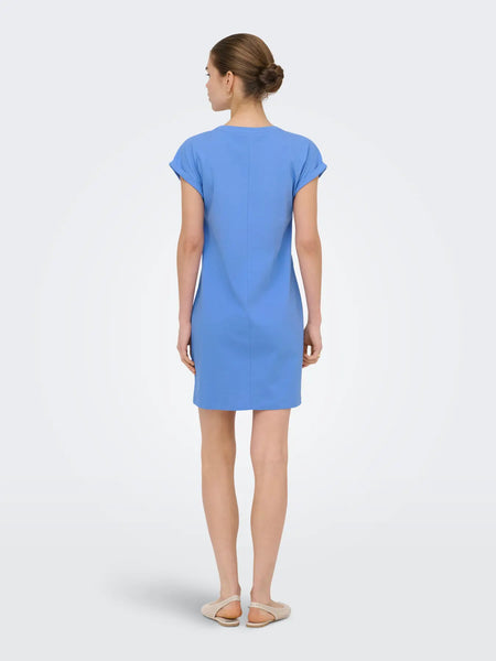 Bloom Organic Cotton T-Shirt Dress (Ultramarine Blue)