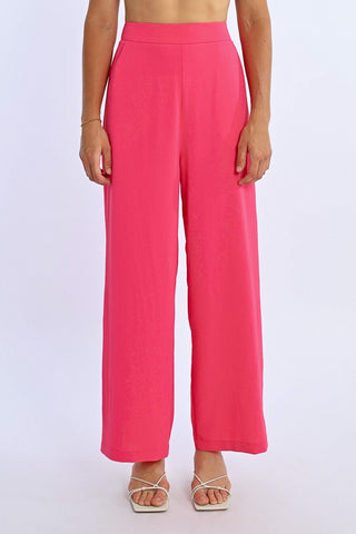 Claudia Straight Pant (Fushia)