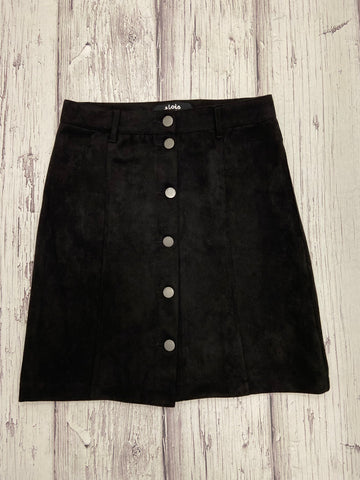 Simone Faux Suede Button Down Skirt