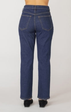 Dena Straight Leg Ankle Jean (Dark Wash)