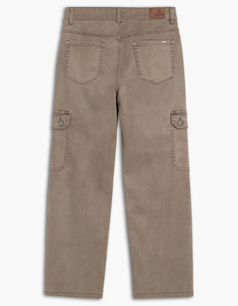 Erika Wide Leg Cargo Jean (Mocha)
