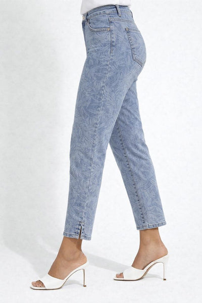 Gigi Ankle Printed Denim Jeans