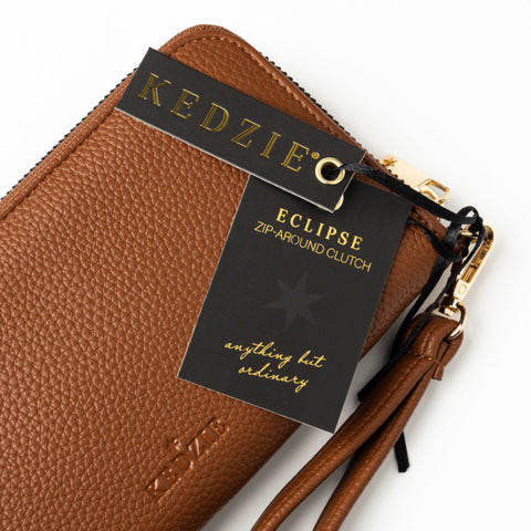 Kedzie Eclipse Zip Around Clutch Wallet - 3 Colour Options