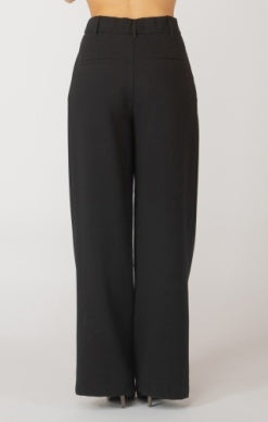 Monica Wide Leg Trouser (Black)