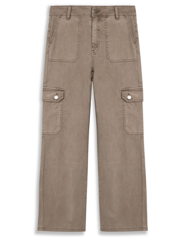 Erika Wide Leg Cargo Jean (Mocha)