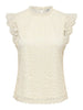 Lotas Lace Applique Top (Cloud)