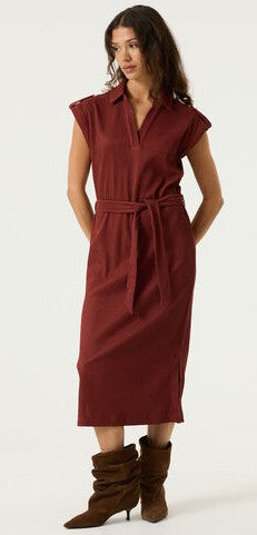 Maureen Textured Dress (Red)