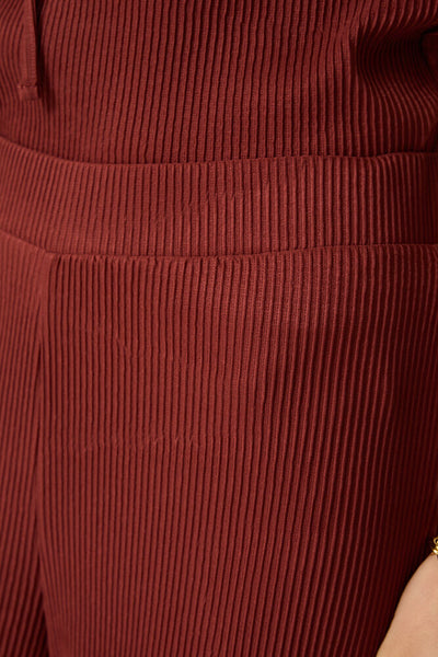 Maureen Textured Pant (Red)