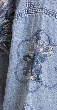 Beverley Western Embroidered Shirt (Denim)