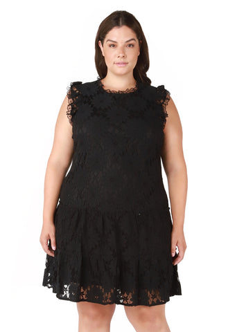 PLUS Loise Lace Dress (Black)