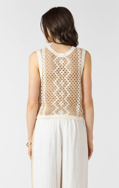 Marlowe Open Work Sweater Tank