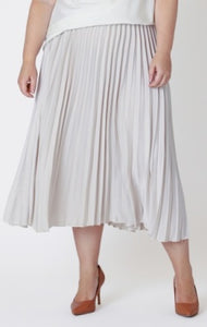 PLUS Molly Pleated Skirt (Champagne)