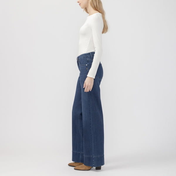 Suki Wide Leg Jean (Fierce Blue)