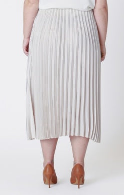 PLUS Molly Pleated Skirt (Champagne)