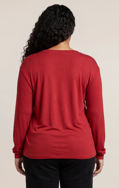 PLUS Candice Lightweight Sweater (Red)