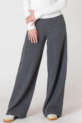 Analise Wide Leg Pant (Charcoal Heather)