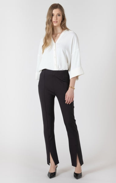 Renata Split Hem Pant (Black)