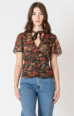 Aubrey Chiffon Printed Blouse