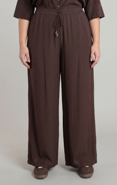 PLUS Cassidy Drawstring Pant (Dark Chocolate)