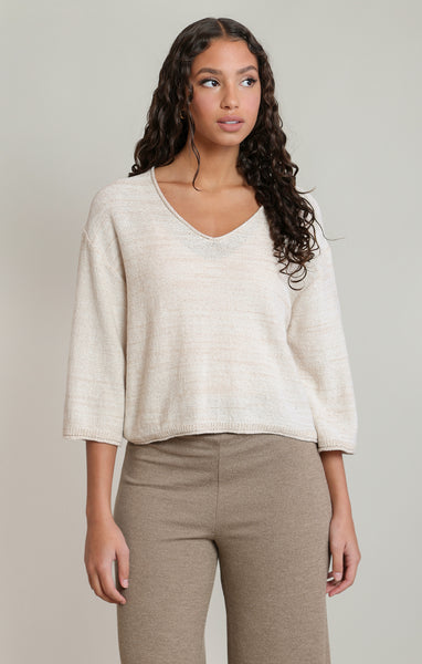 PLUS Claire Melange Sweater (Oatmeal Mix)