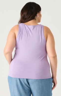 PLUS Marigold Square Neck Soft Tank (Lavender)