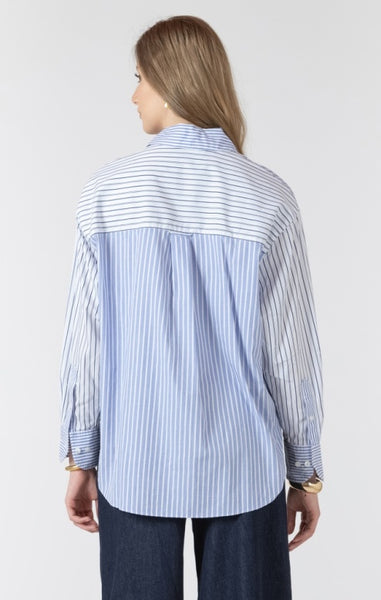 Nida Button Down Colour Block Shirt