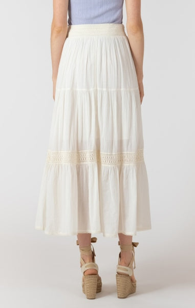 Neri Crochet Maxi Skirt (Ecru)