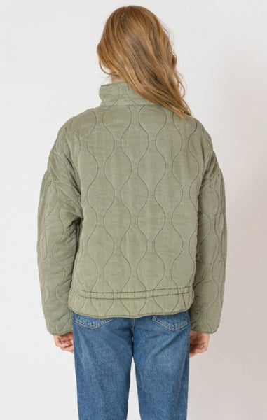 PLUS Aurelia Quilted Jacket (Olive)