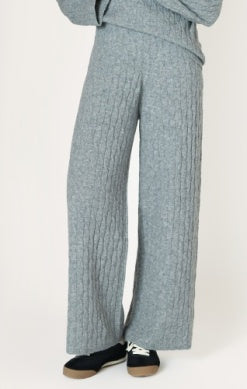 Erin Cable Knit Pant (Grey)