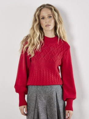 Nina Mockneck Sweater (Red)