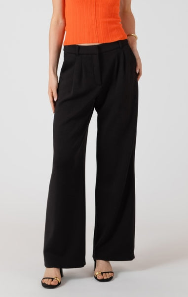 Fenn Scuba Knit Trouser Pant (Black)