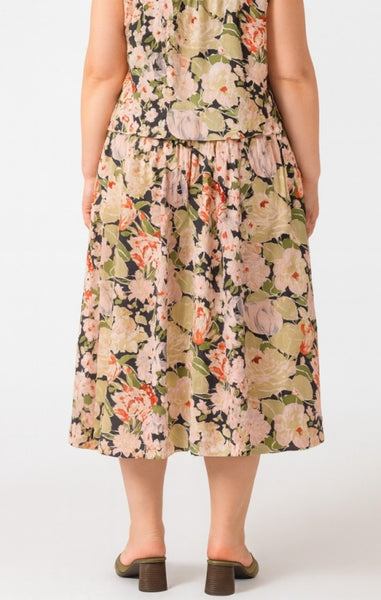PLUS Isabella Floral Skirt (Vintage Florals)