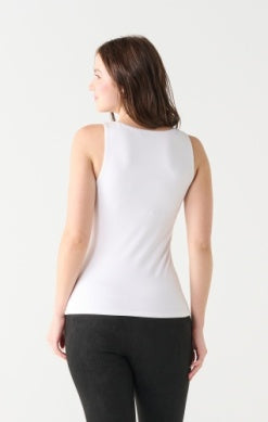 Marigold Square Neck Soft Tank (White)