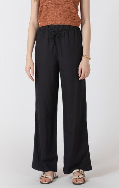 Bina Linen Blend Pant (Black)