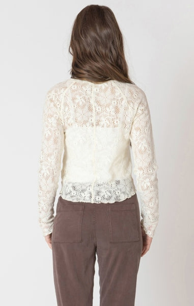 Darya Exposed Seam Lace Top