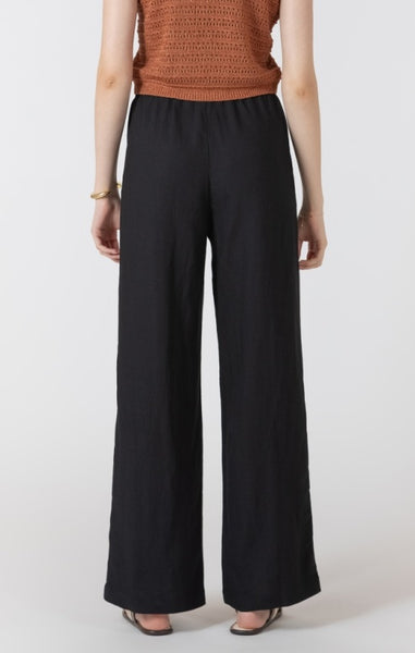 Bina Linen Blend Pant (Black)