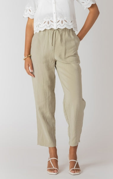 Kasie Woven Pant (Light Sage)