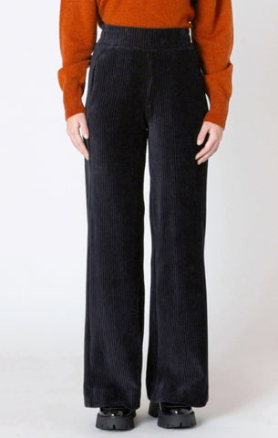 Rayne Corduroy Wide Leg Pant (Black)